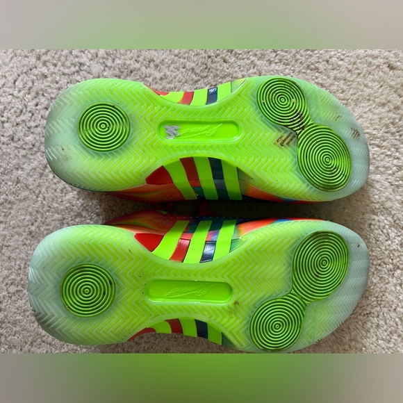 Adidas Determination DON Issue 5 Neon Multicolor Sneakers EUC - Picture 7 of 10